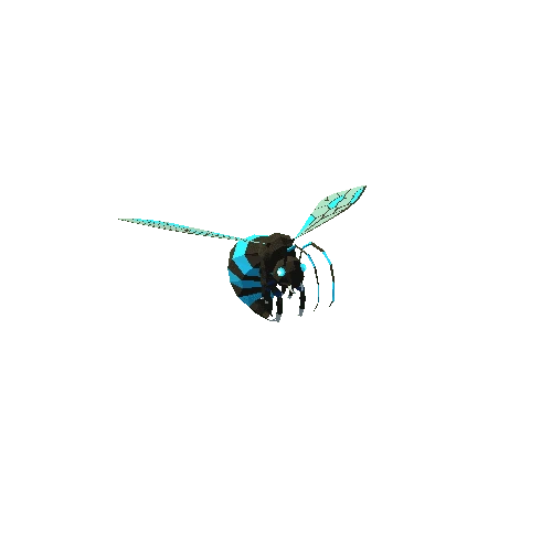 Polygonal Giant Bee Blue